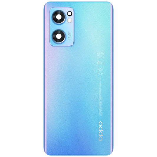 Akkumulátorfedél Oppo Find X5 Lite / Reno7 5G, kék (Startrails Blue), cserélhető