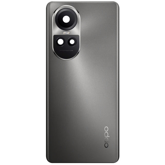 Akkumulátorfedél Oppo Reno10, fekete (ezüstszürke), szervizcsomag 621033000092
