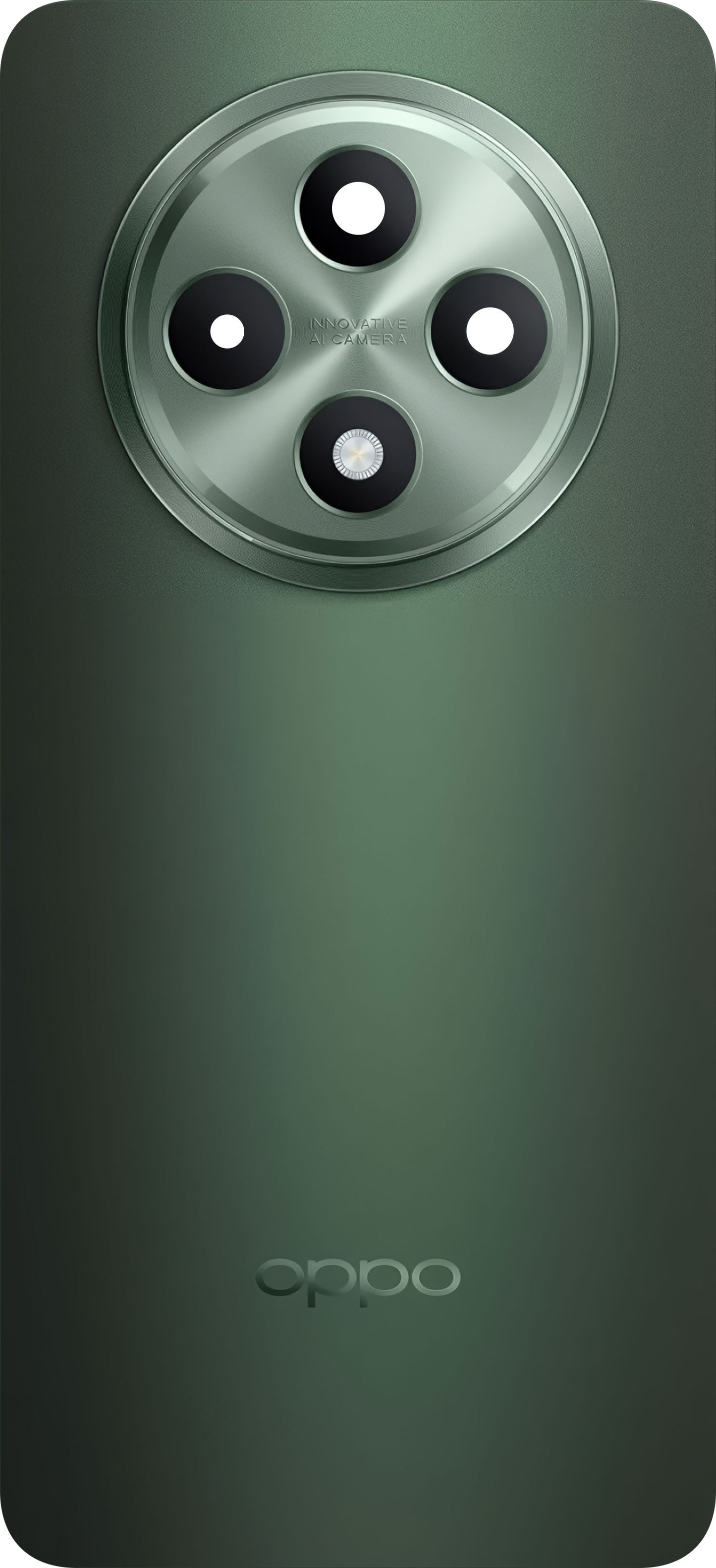 Akkumulátor fedél Oppo Reno12 F, Zöld (Olive Green), Service Pack 621033000345