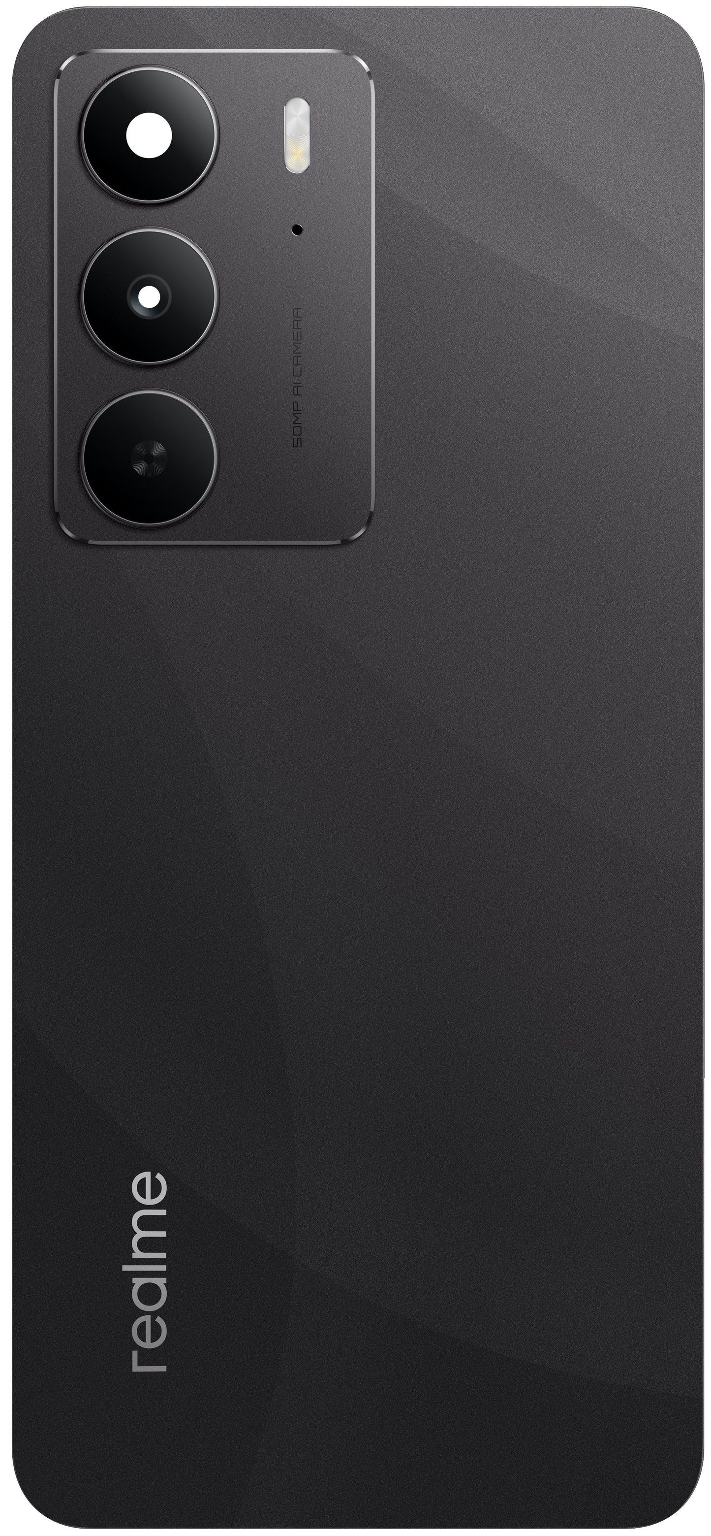 Akkumulátor fedél Realme 14x (India), Fekete (Crystal Black), Service Pack 621033000438