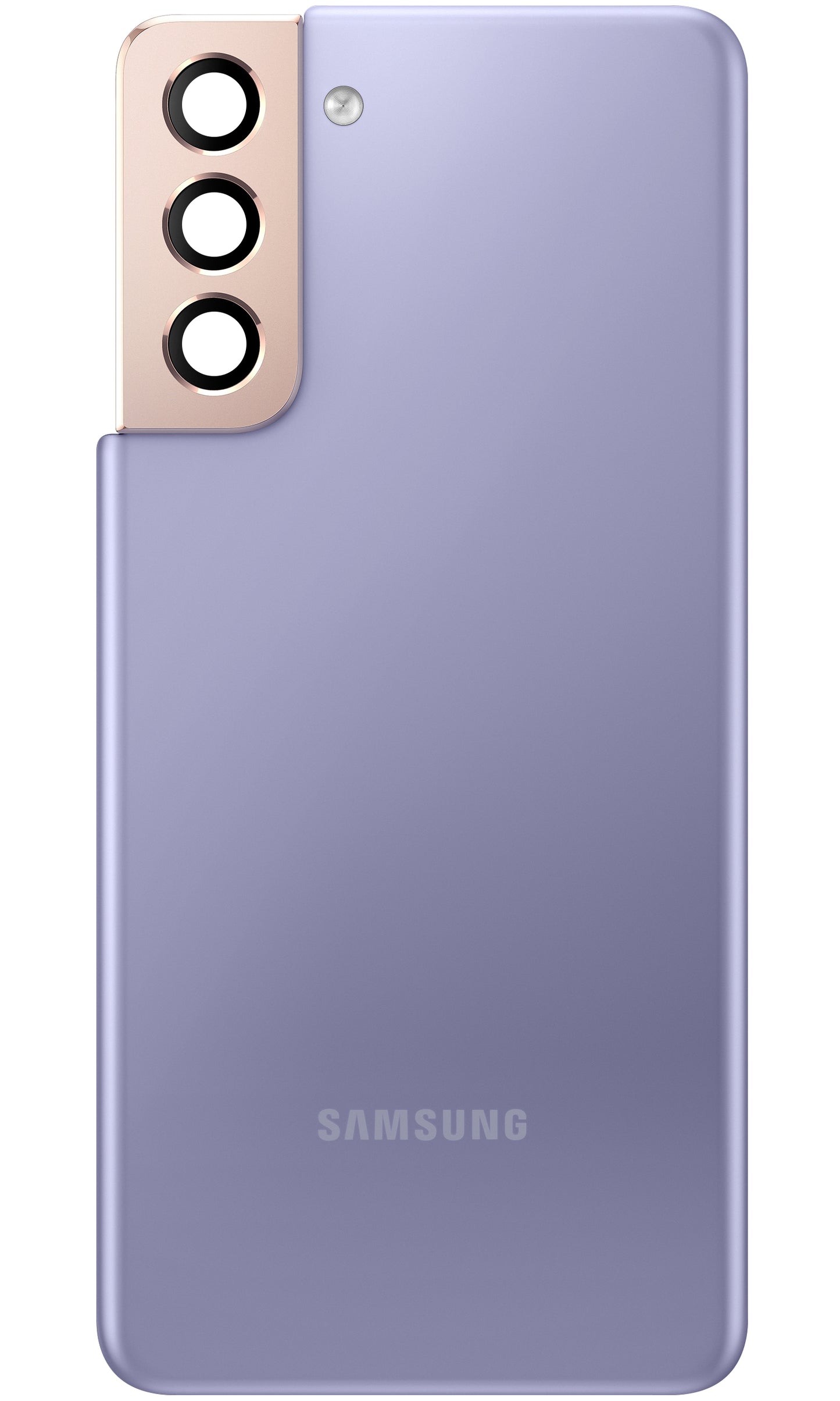 Akkumulátorfedél Samsung Galaxy Galaxy S21 5G G991, hátsó kamera üveggel, lila, használt, használt