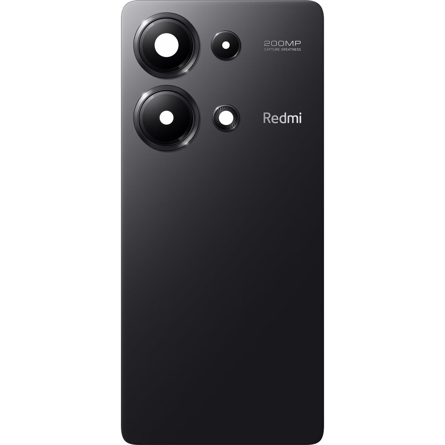 Akkumulátorfedél Xiaomi Redmi Note 13 Pro 4G, fekete (Midnight Black), szervizcsomag 56000700N600