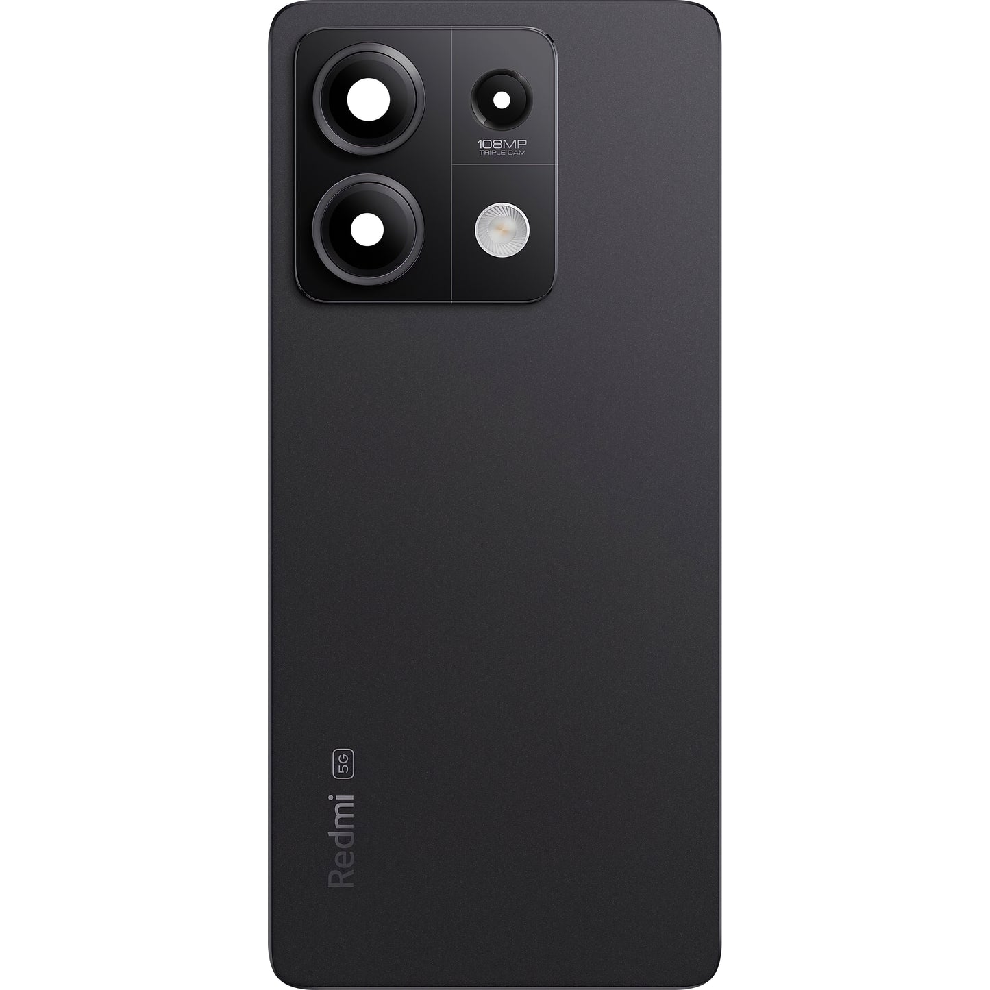 Akkumulátorfedél Xiaomi Redmi Note 13 5G, lopakodó fekete, szervizcsomag 5600160N1700