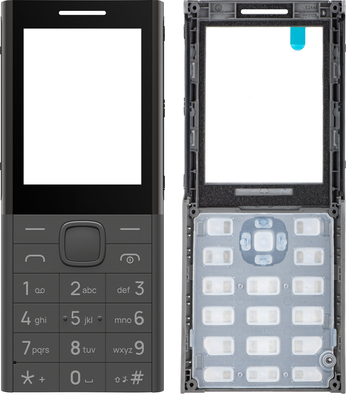 HMD 150 Music előlapi tok, szürke, Service Pack SP20Z01Z2030Y
