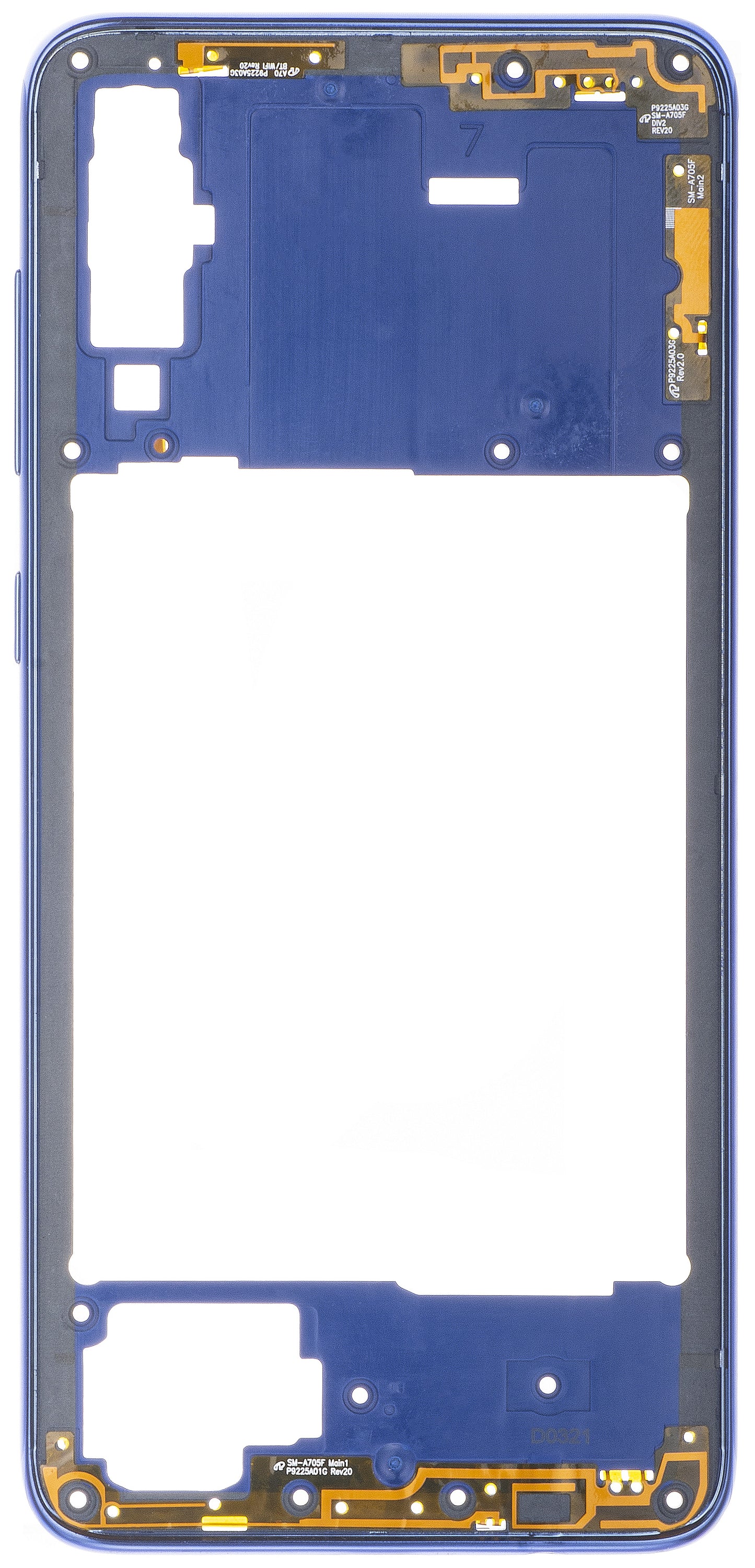 Samsung Galaxy A70 A705 Middle Case, Blue