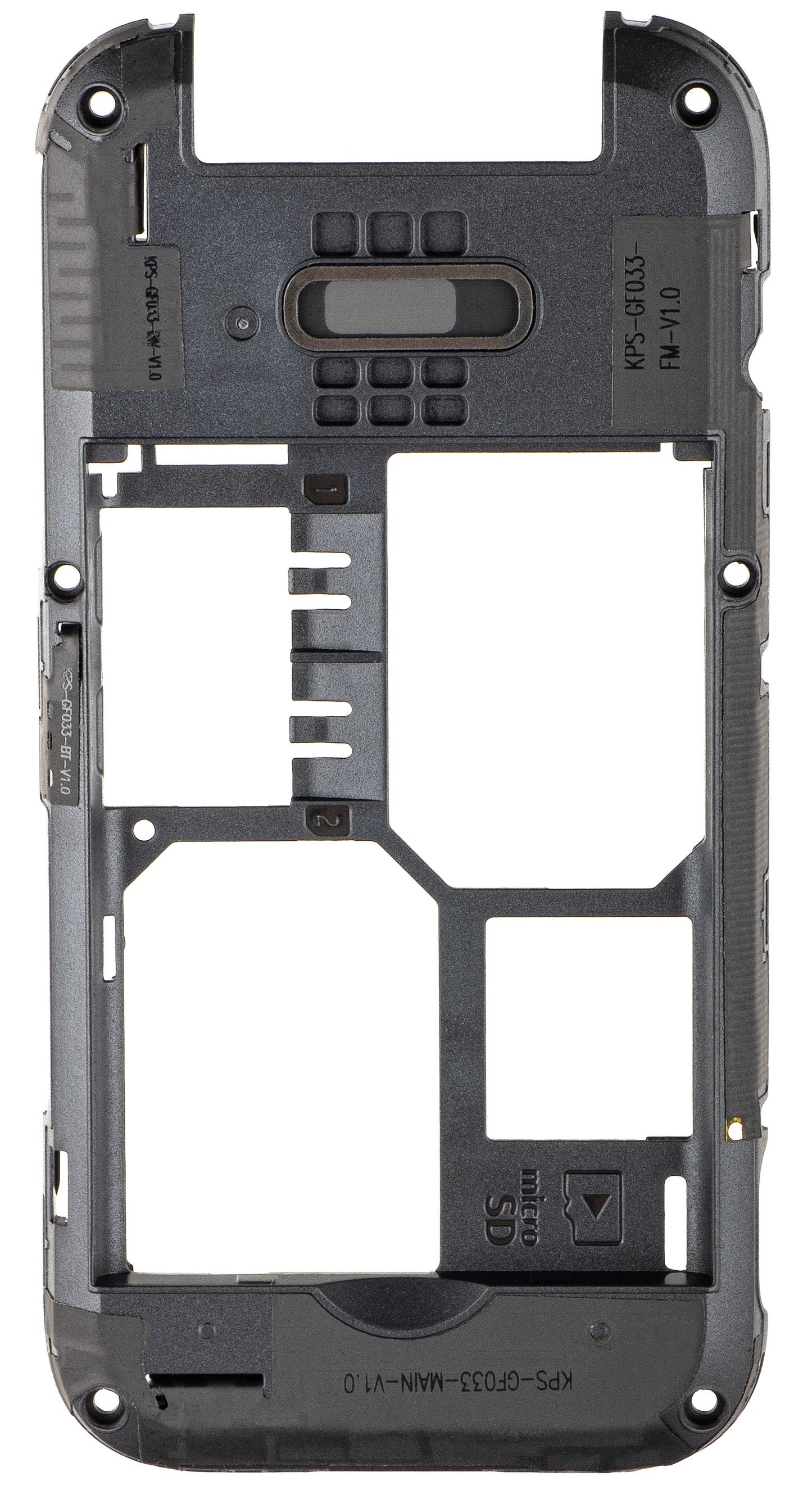 Middle Case HMD 2660 Flip, Black, Service Pack 5002000470SH0