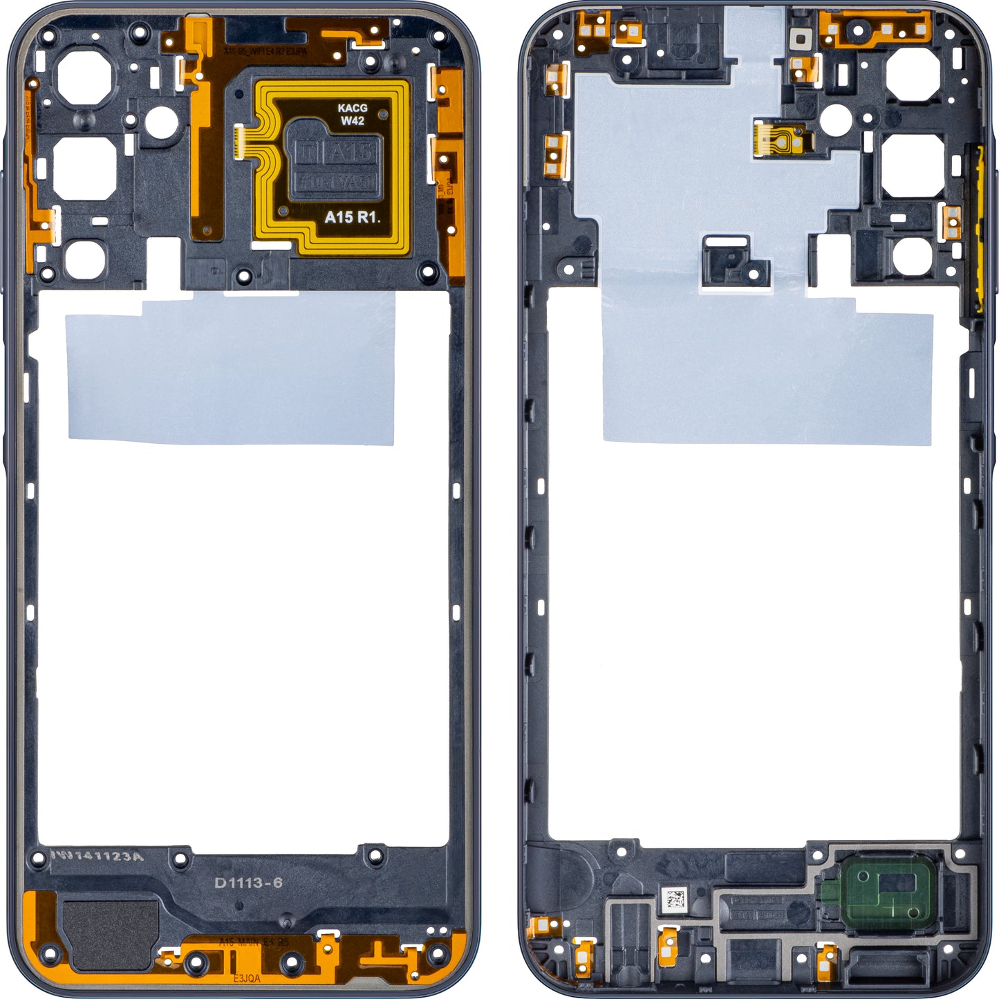 Samsung Galaxy A15 A155 középső keret, fekete