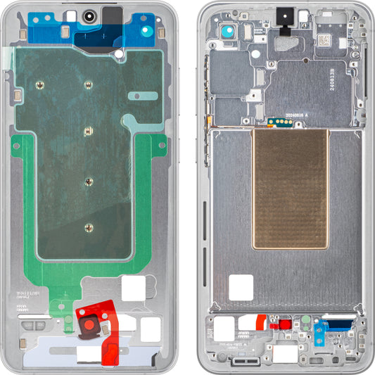 Samsung Galaxy S24 FE S721 középház, ezüst, Service Pack GH82-35851B