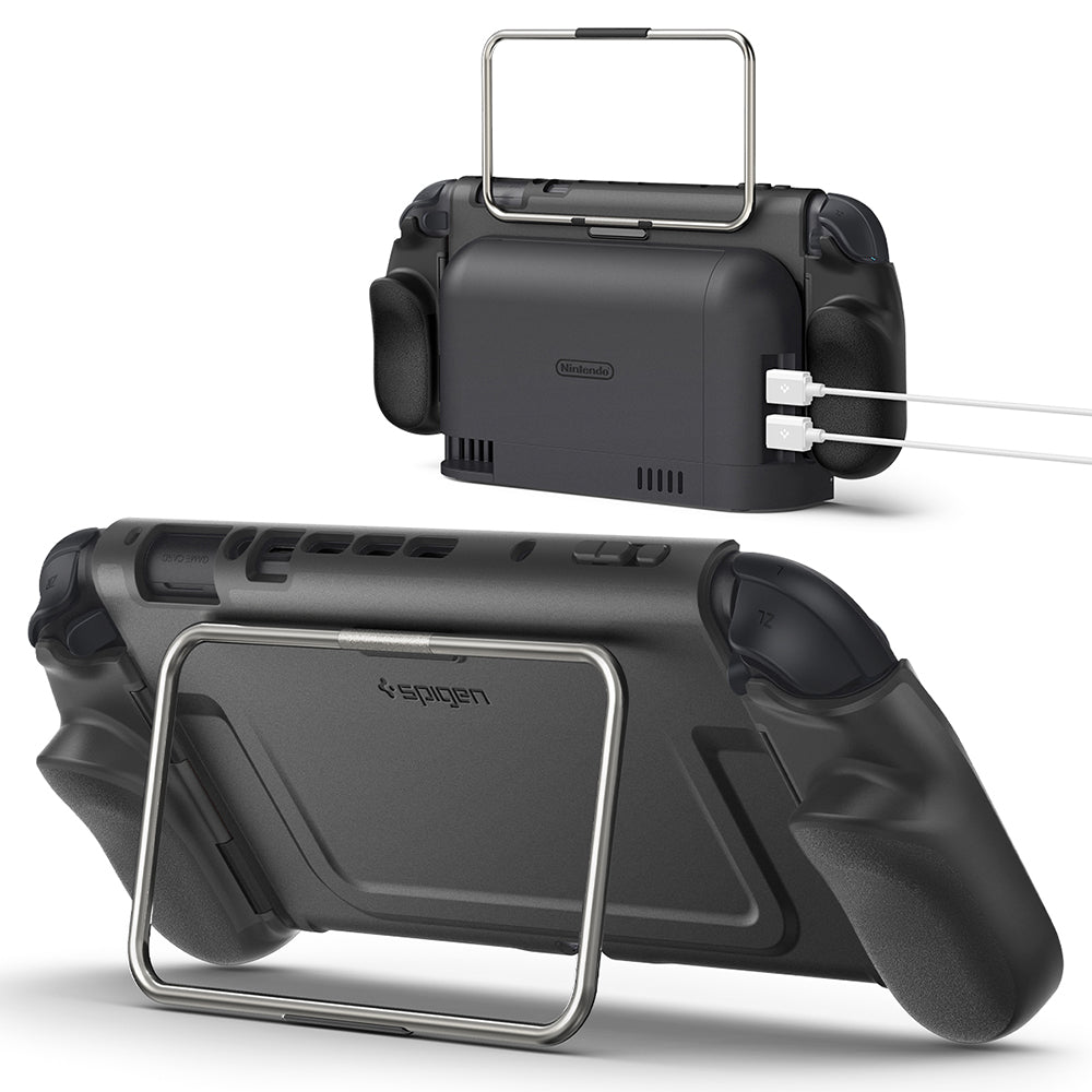 Spigen Dual Grip Pro védőtok Nintendo Switch 2 konzolhoz, Fekete ACS10196