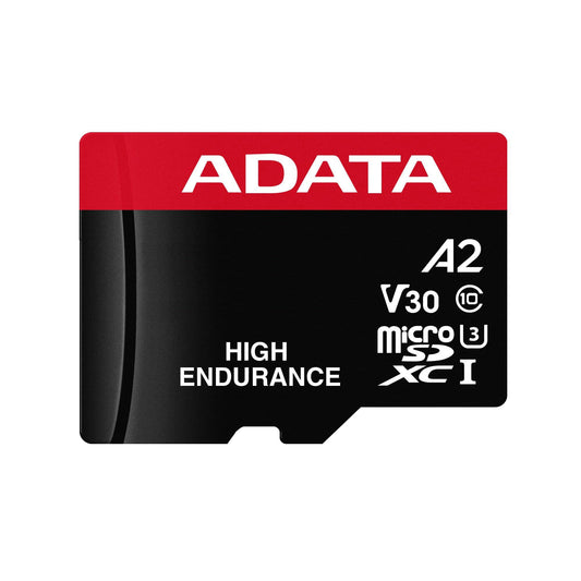 Adata High Endurance microSDXC memóriakártya, 64Gb, 10. osztály / UHS-1 U3, adapterrel AUSDX64GUI3V30SHA2-RA1
