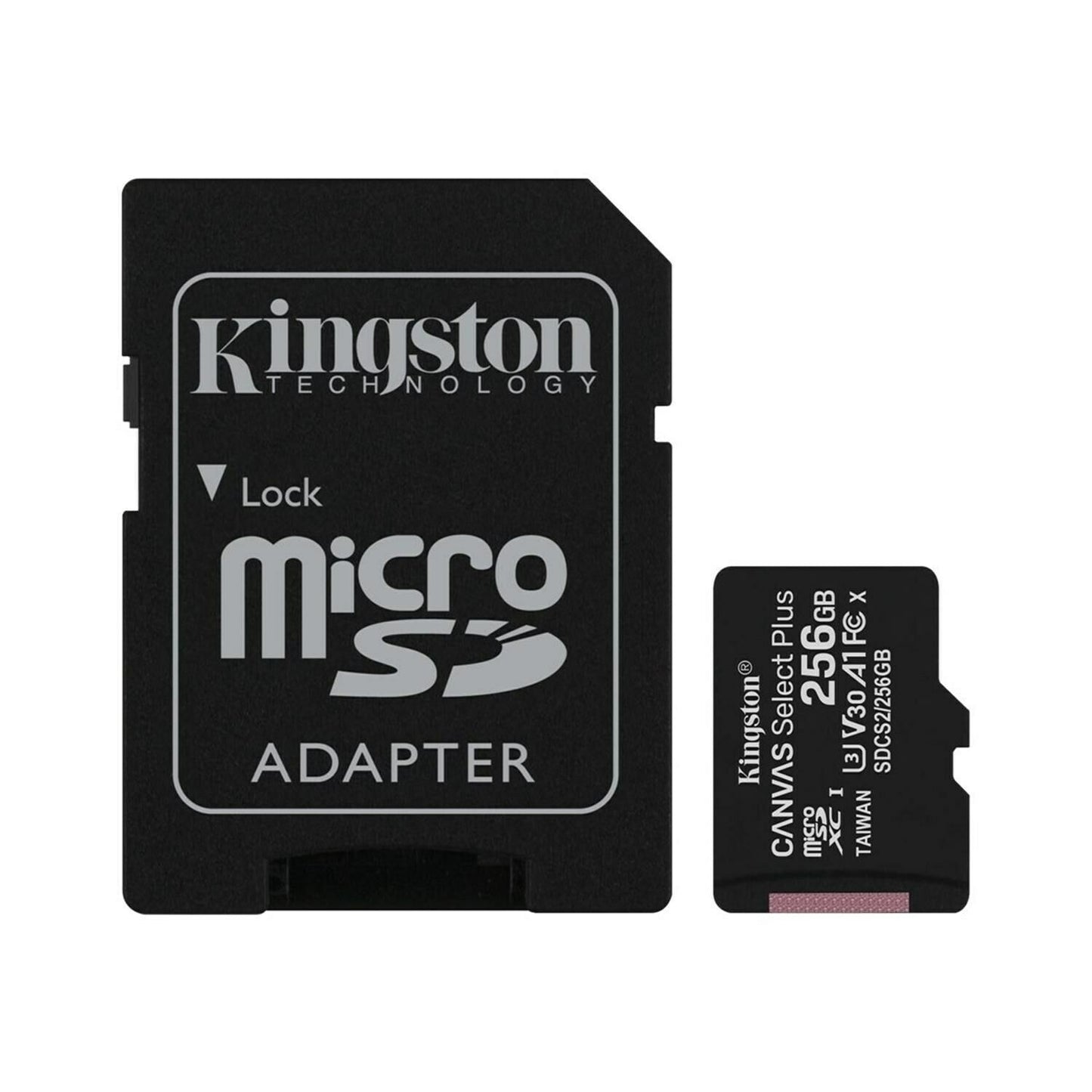 Kingston Canvas Select Plus Android A1 microSDXC memóriakártya Kingston Canvas Select Plus Android A1, 256Gb, Class 10 / UHS-1 U1, SDCS2/256GB adapterrel
