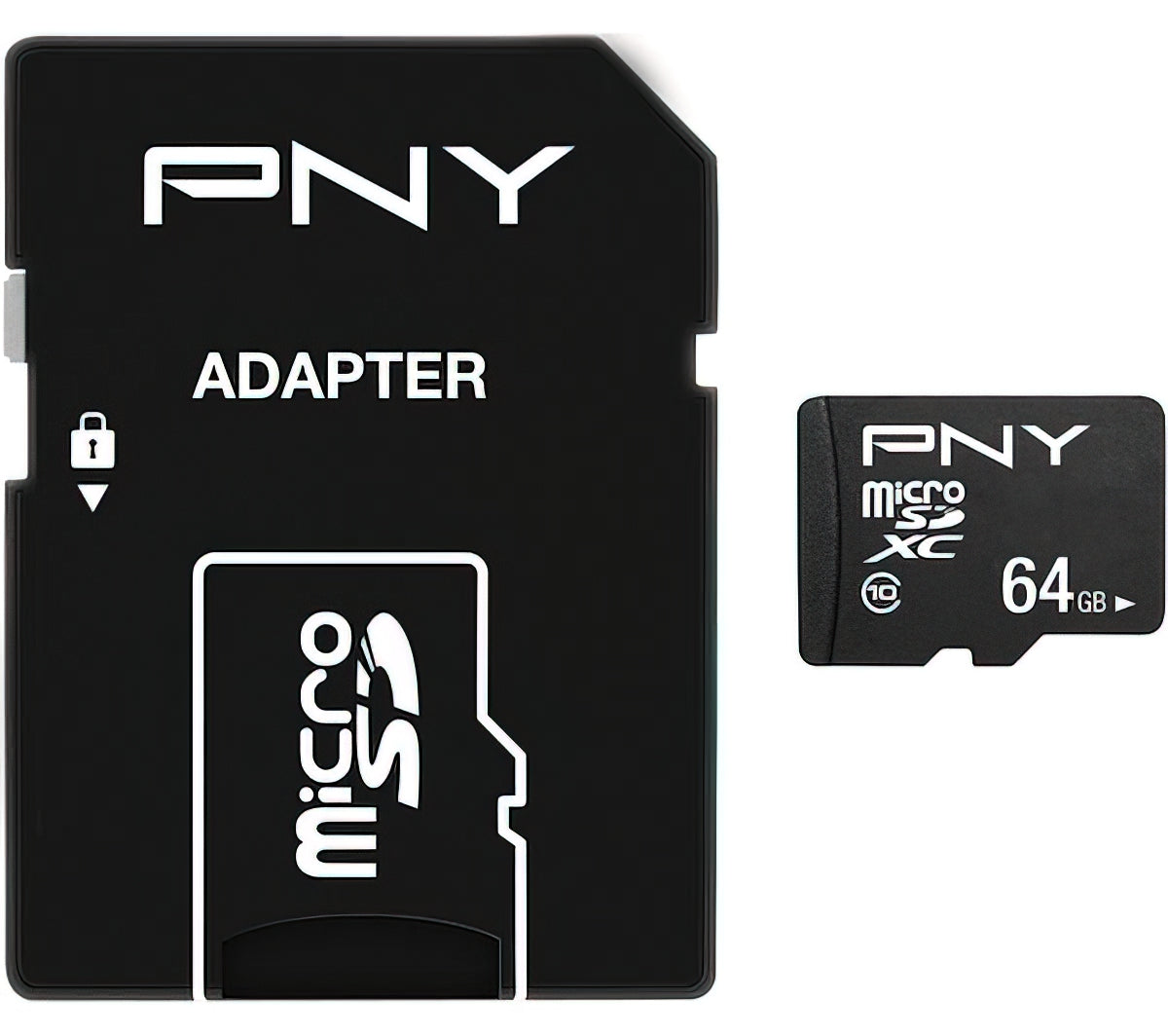 PNY Performance Plus microSDXC Memóriakártya, 64Gb, 10. osztály, Adapterrel P-SDU64G10PPL-GE