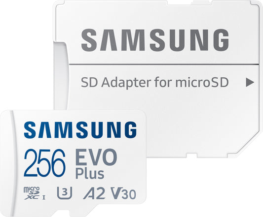 Memóriakártya microSDXC Samsung Evo Plus, 256Gb, Class 10 / UHS-1 U3, adapterrel MB-MC256SA/EU MB-MC256SA/EU MB-MC256SA/EU