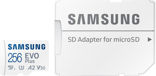 Memóriakártya microSDXC Samsung Evo Plus, 256Gb, Class 10 / UHS-1 U3, adapterrel MB-MC256SA/EU MB-MC256SA/EU MB-MC256SA/EU