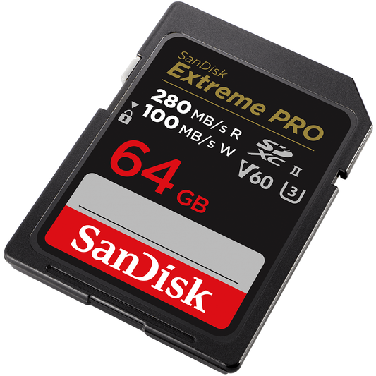 SanDisk Extreme Pro SDXC memóriakártya, 64GB, 10-es osztály / UHS-2 U3 SDSDXEP-064G-GN4IN