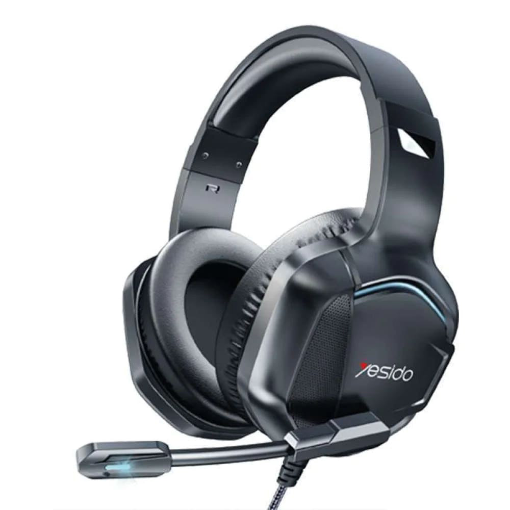 Gaming fülhallgató 3.5mm Yesido EK01, RGB, 1.2m, Fekete