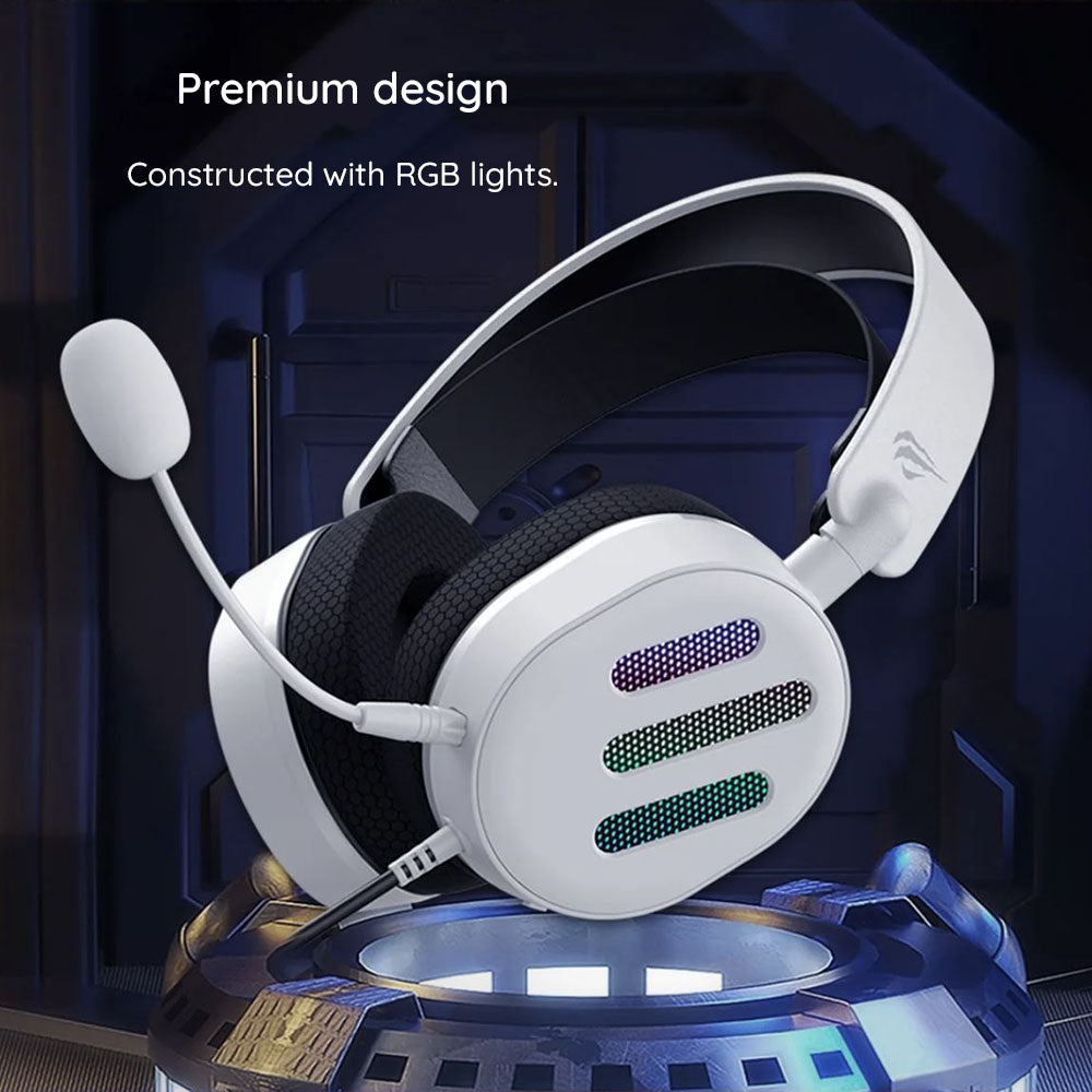 Gaming USB fejhallgató HAVIT H2038U, RGB, 2m, Fekete