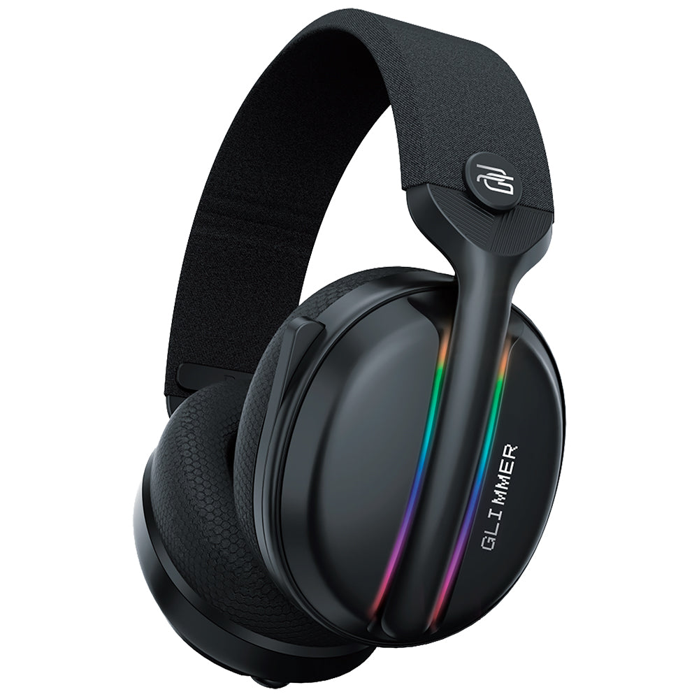 Proove Glimmer vezeték nélküli gaming fejhallgató, RGB, BT / Wi-Fi / Vezetékes, Fekete-Lila WHGL00022016