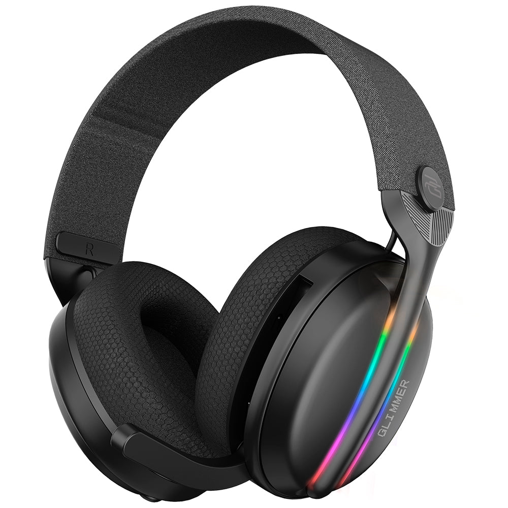 Proove Glimmer vezeték nélküli gaming fejhallgató, RGB, BT / Wi-Fi / Vezetékes, Fekete-Lila WHGL00022016