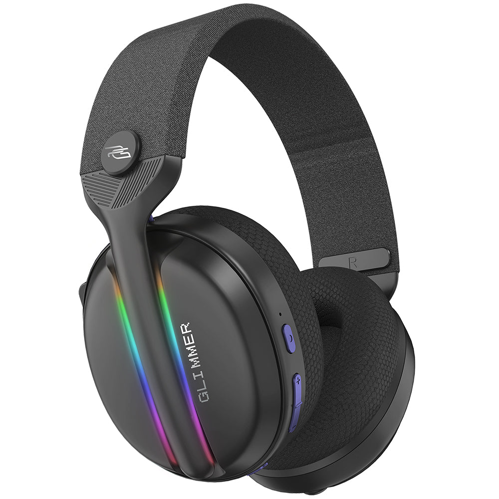 Proove Glimmer vezeték nélküli gaming fejhallgató, RGB, BT / Wi-Fi / Vezetékes, Fekete-Lila WHGL00022016