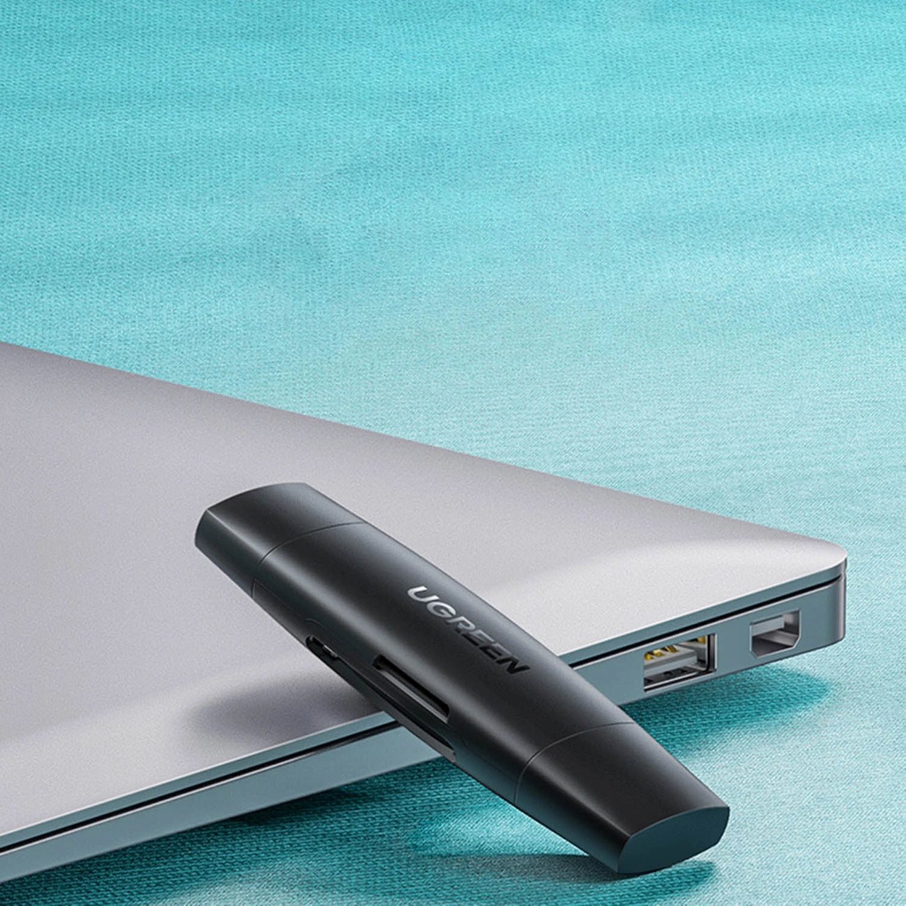 USB / USB-C kártyaolvasó UGREEN CM304, SD - microSD, Fekete