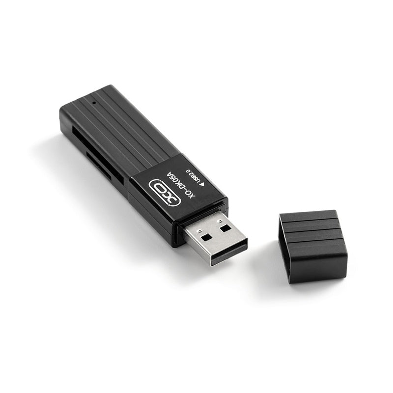 USB kártyaolvasó XO Design DK05A, SD - microSD, Fekete