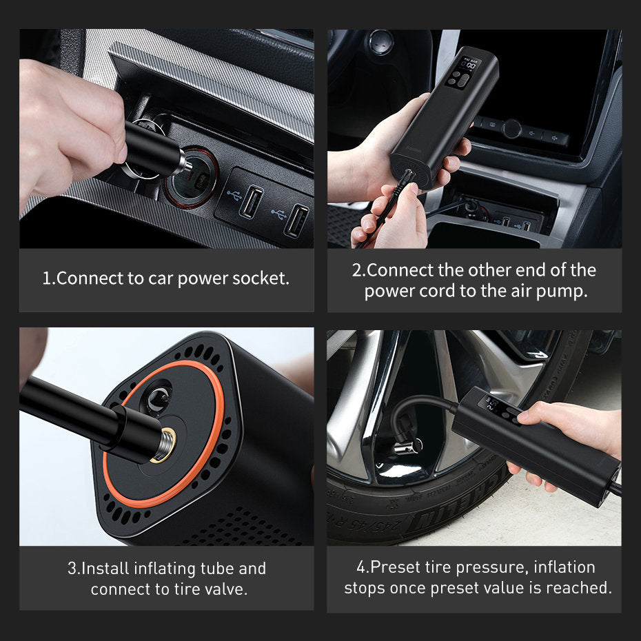 Baseus Air Pump autókompresszor, Újrapecsételt CRCQ000001