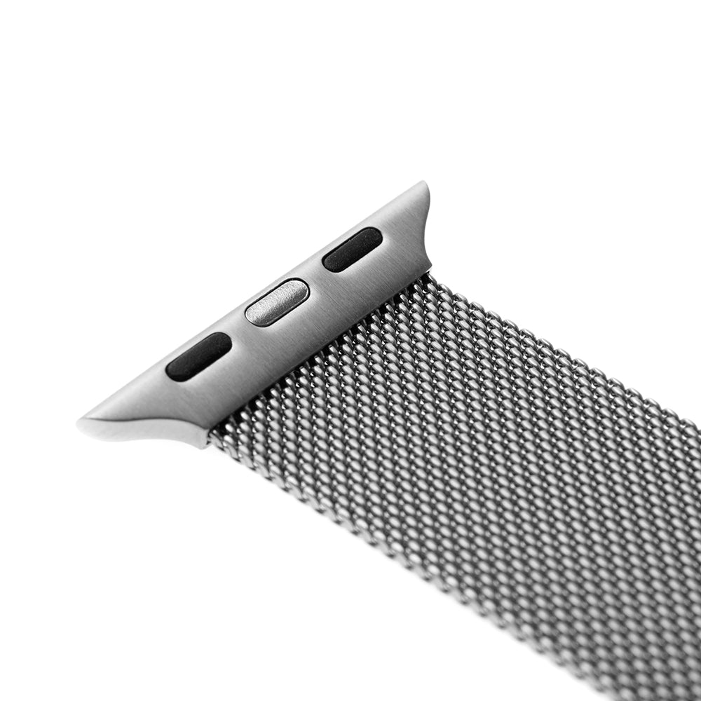 Fixed Mesh szíj az Apple Watch 42mm / 41mm / 40mm / 38mm sorozathoz, Ezüst