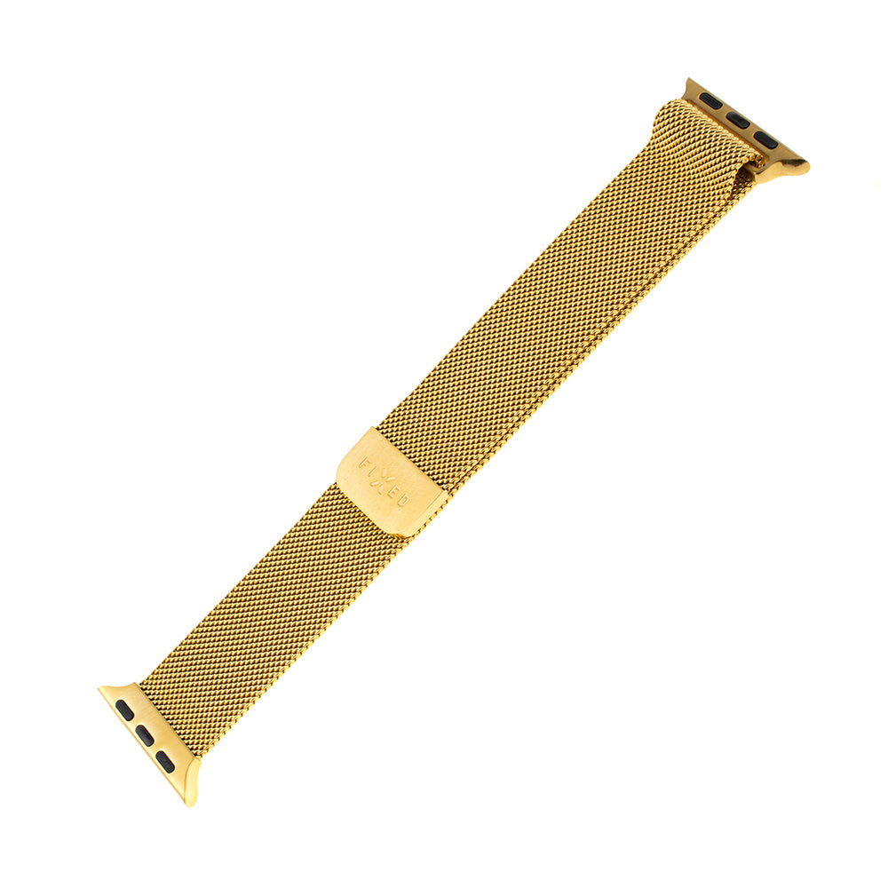 Fixed Mesh szíj az Apple Watch 42mm / 41mm / 40mm / 38mm sorozathoz, Arany színű