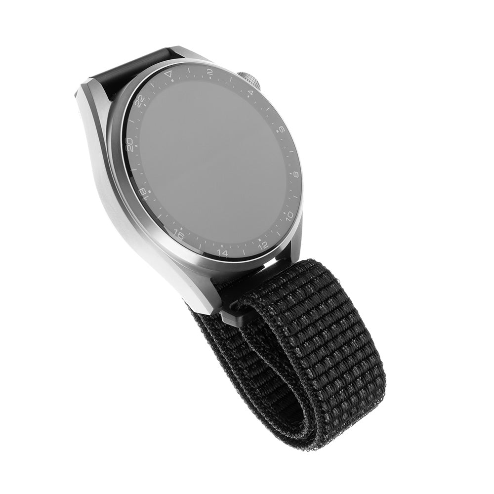 Fixed Nylon Strap for Huawei Watch / Xiaomi Watch Series, 22mm, Matte Black