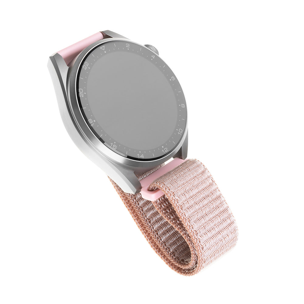 Fixed Nylon szíj Samsung Galaxy Watch / Huawei Watch sorozathoz, 20mm, Aranyrózsaszín