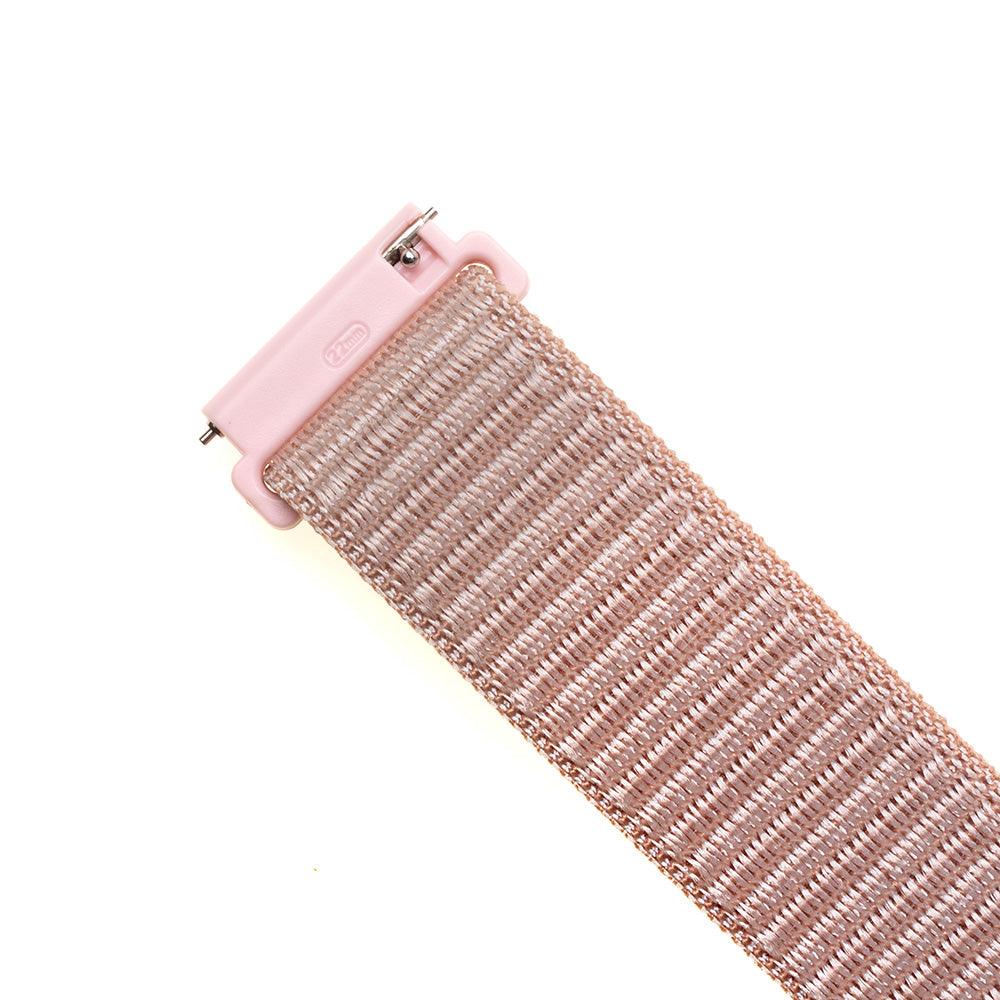 Fixed Nylon szíj Samsung Galaxy Watch / Huawei Watch sorozathoz, 20mm, Aranyrózsaszín