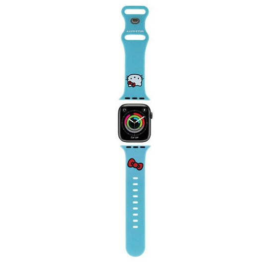Hello Kitty szilikon Kitty Head szíj Apple Watch 42mm / 41mm / 40mm / 38mm sorozathoz, Kék