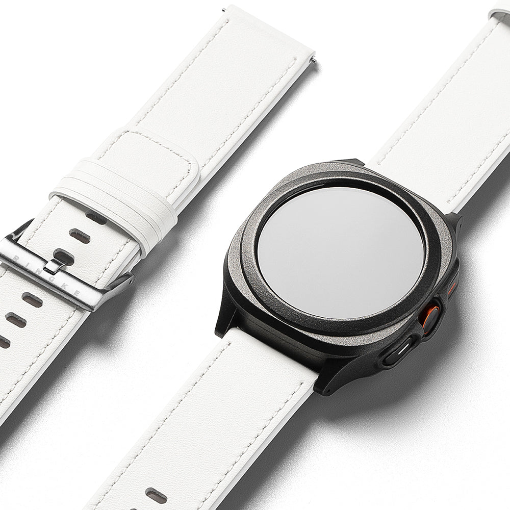 Ringke One Basic Bold szíj Fossil Watch / Mobvoi Watch / Suunto Watch sorozathoz, 24mm, Fehér