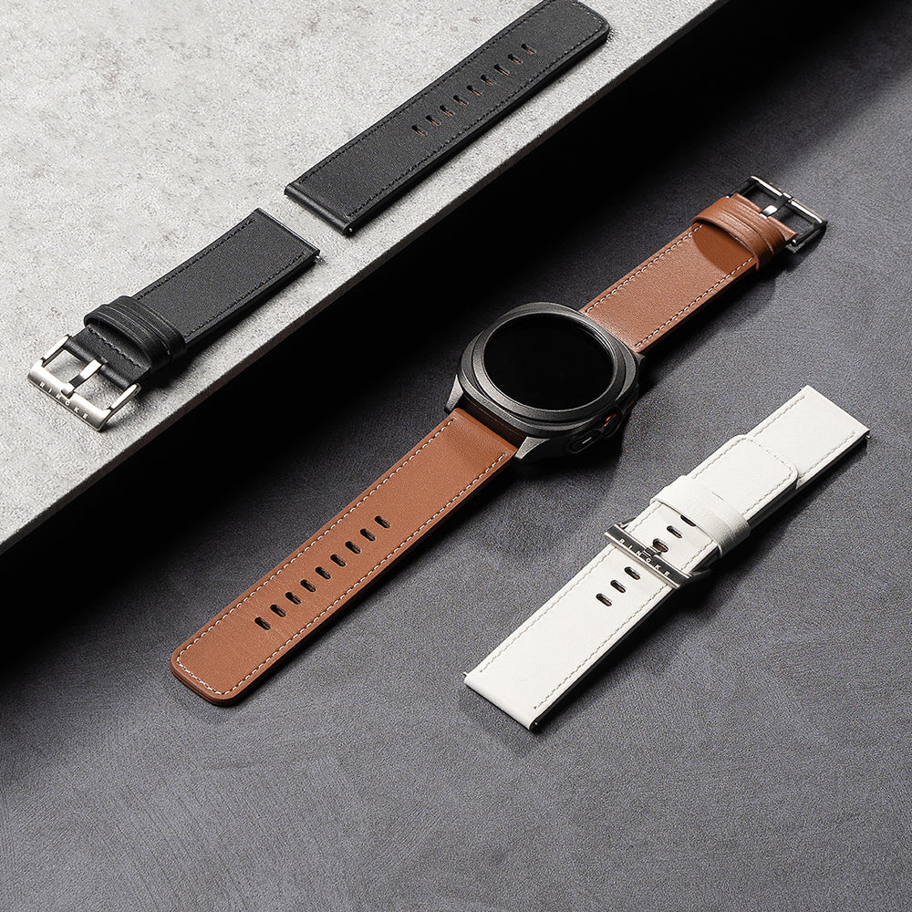 Ringke One Basic Bold szíj Fossil Watch / Mobvoi Watch / Suunto Watch sorozathoz, 24mm, Fehér