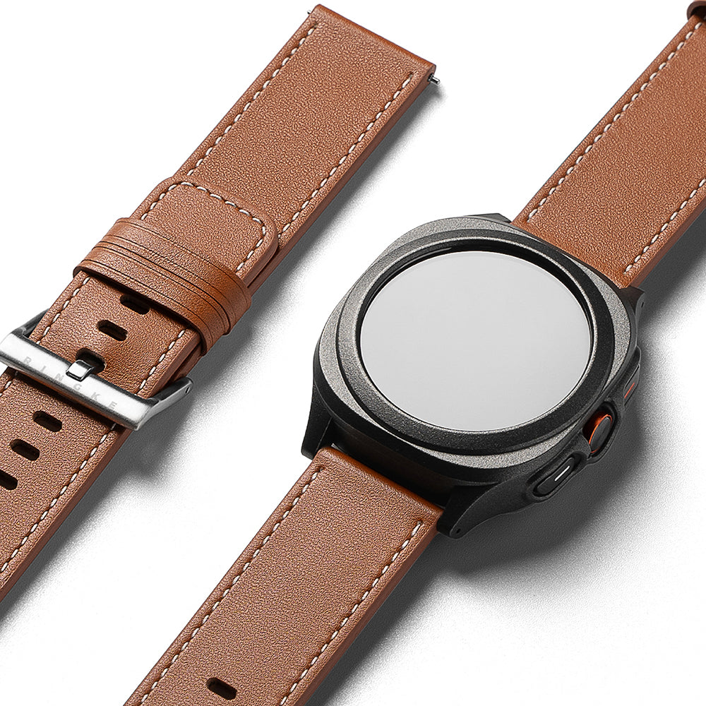 Ringke One Basic Bold szíj Fossil Watch / Mobvoi Watch / Suunto Watch sorozathoz, 24mm, barna