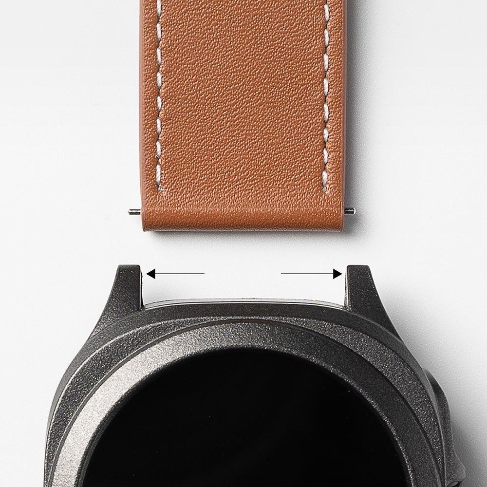 Ringke One Basic Bold szíj Fossil Watch / Mobvoi Watch / Suunto Watch sorozathoz, 24mm, barna
