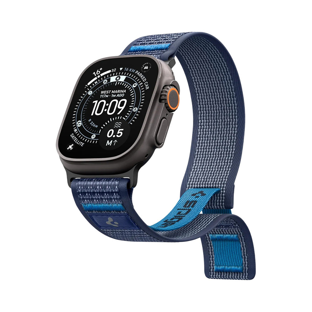 Spigen Athlex Air 2 szíj Apple Watch 49mm / 46mm / 45mm / 44mm sorozathoz, Tengerészkék AMP10608