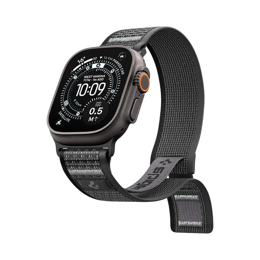 Spigen Athlex Air 2 szíj Apple Watch 49mm / 46mm / 45mm / 44mm sorozathoz, Szürke AMP11113