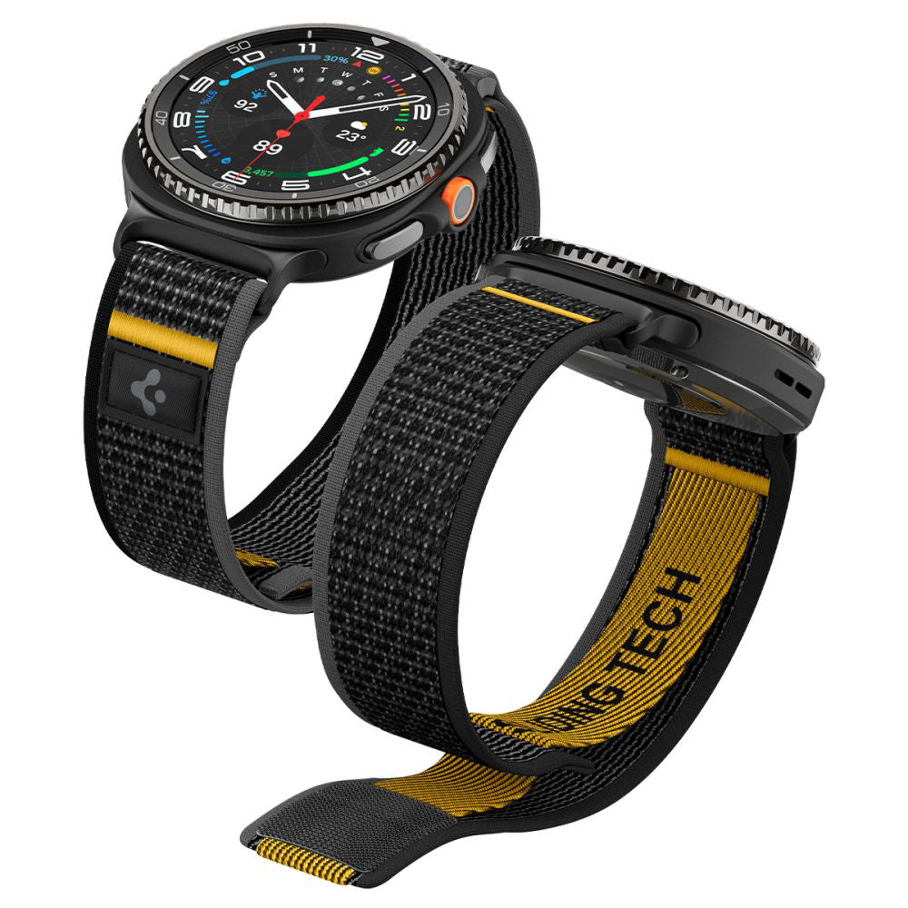 Spigen Athlex Air szíj Samsung Galaxy Watch8 / Watch8 Classic sorozathoz, Fekete AMP10111