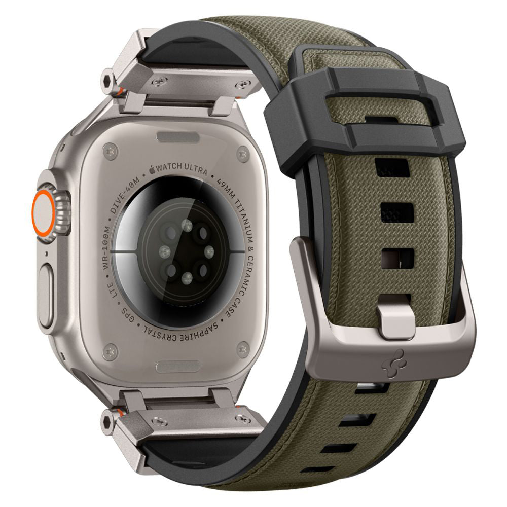 Spigen DuraPro Armor szíj Apple Watch 49mm / 46mm / 45mm / 44mm / 42mm sorozathoz, Zöld AMP09102