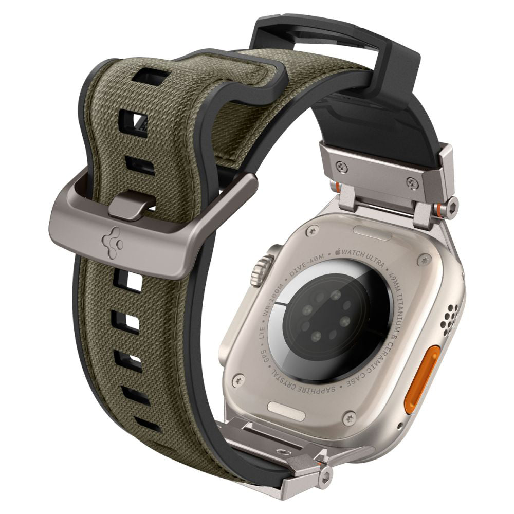 Spigen DuraPro Armor szíj Apple Watch 49mm / 46mm / 45mm / 44mm / 42mm sorozathoz, Zöld AMP09102