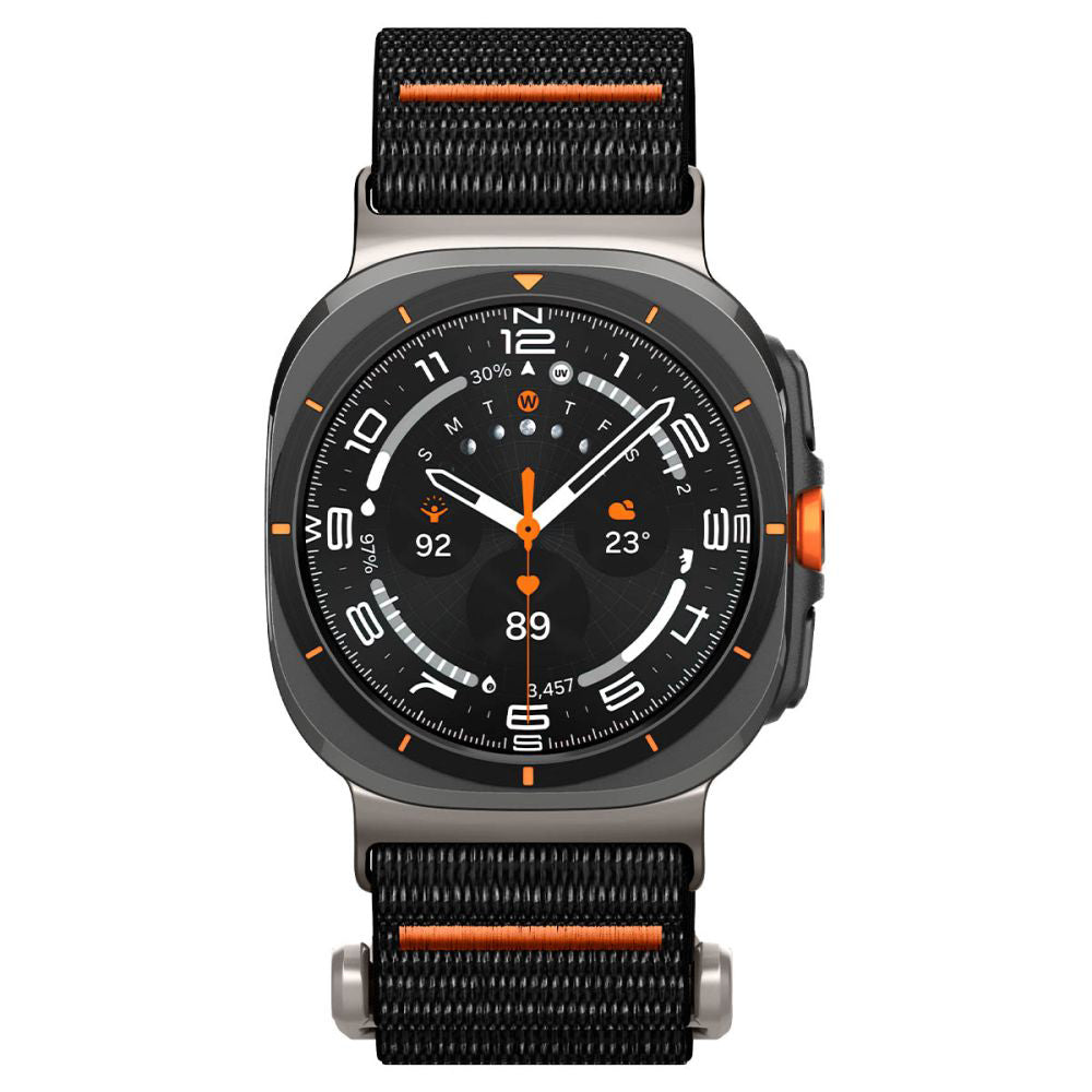 Spigen DuraPro Flex szíj Samsung Galaxy Watch Ultra órához, Fekete AMP08773