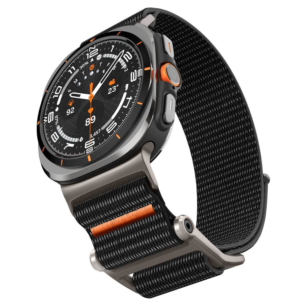 Spigen DuraPro Flex szíj Samsung Galaxy Watch Ultra órához, Fekete AMP08773
