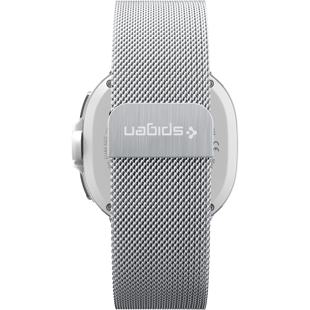 Spigen Metal Fit szíj Samsung Galaxy Watch9 / Watch8 / Watch8 Classic sorozathoz, ezüst AMP10121