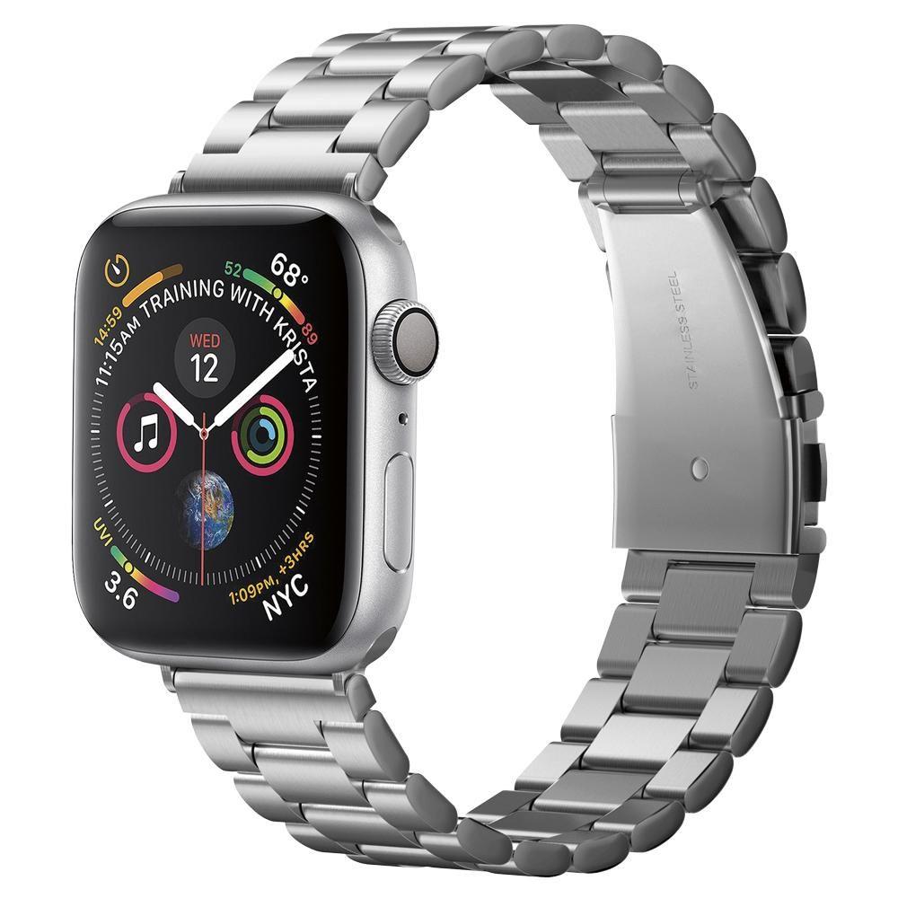 Spigen Modern Fit szíj Apple Watch 49mm / 46mm / 45mm / 44mm / 42mm sorozathoz, Ezüst 062MP25404