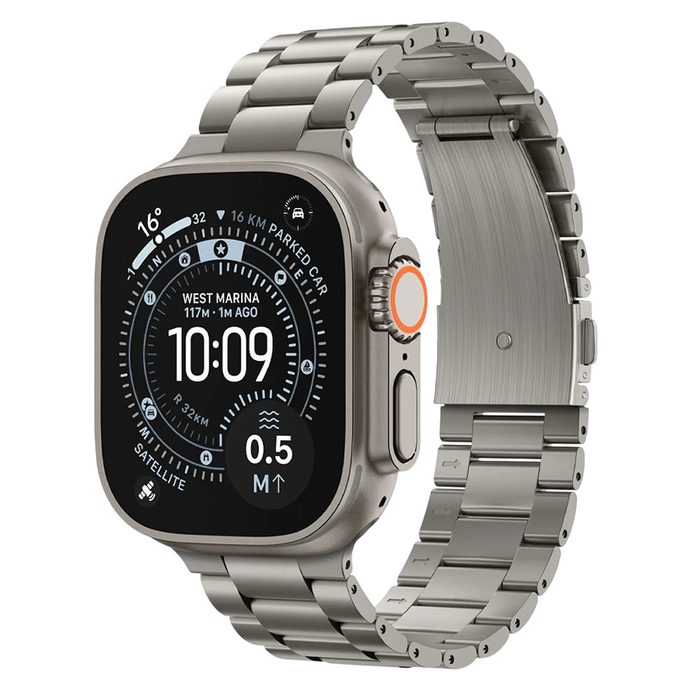 Spigen Modern Fit Titanium szíj Apple Watch 49 mm / 46 mm / 45 mm / 44 mm Series órához, szürke AMP09105