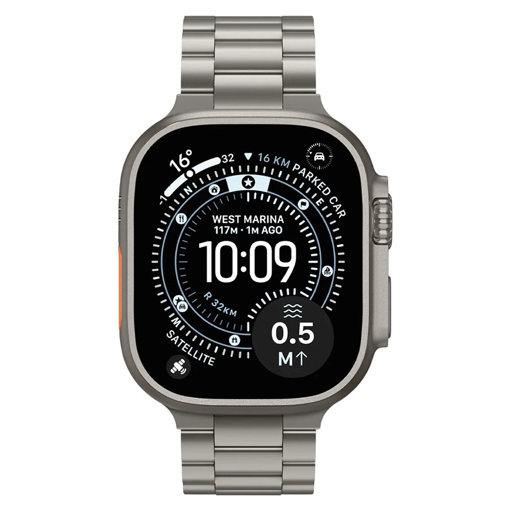 Spigen Modern Fit Titanium szíj Apple Watch 49 mm / 46 mm / 45 mm / 44 mm Series órához, szürke AMP09105