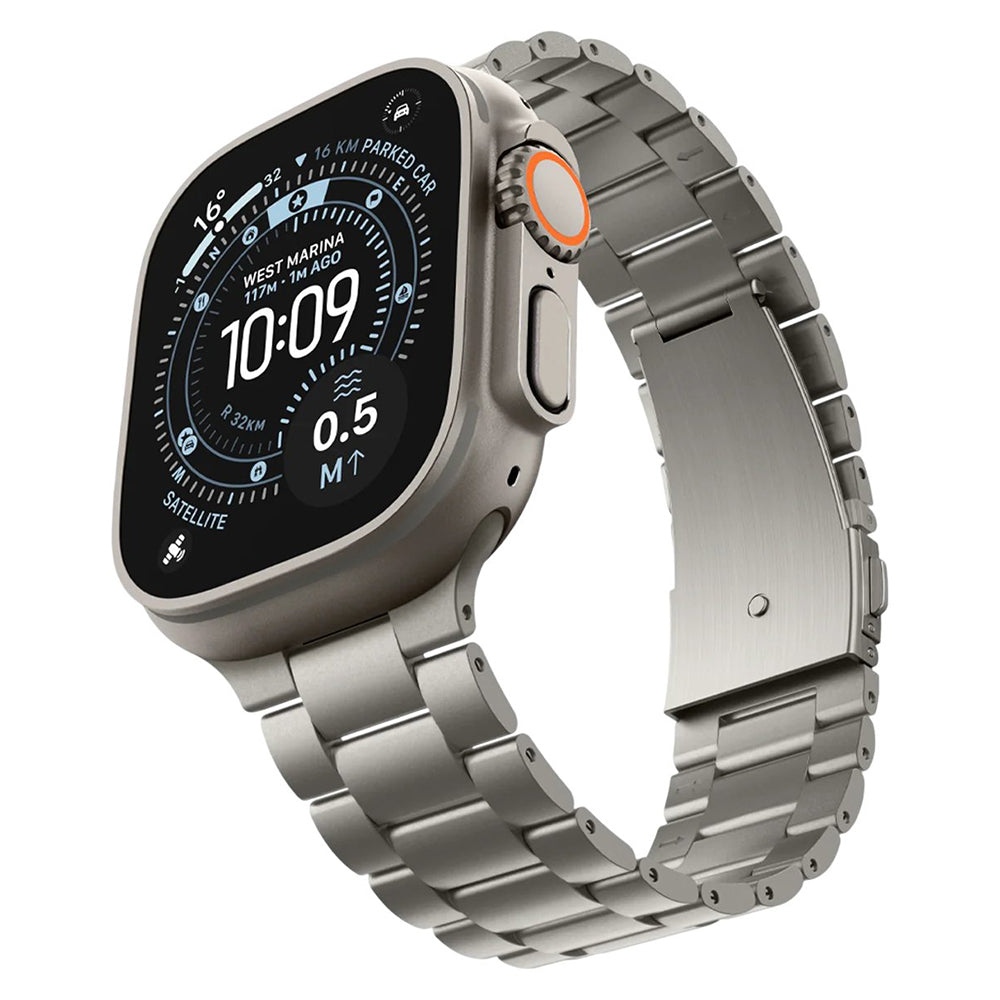 Spigen Modern Fit Titanium szíj Apple Watch 49 mm / 46 mm / 45 mm / 44 mm Series órához, szürke AMP09105