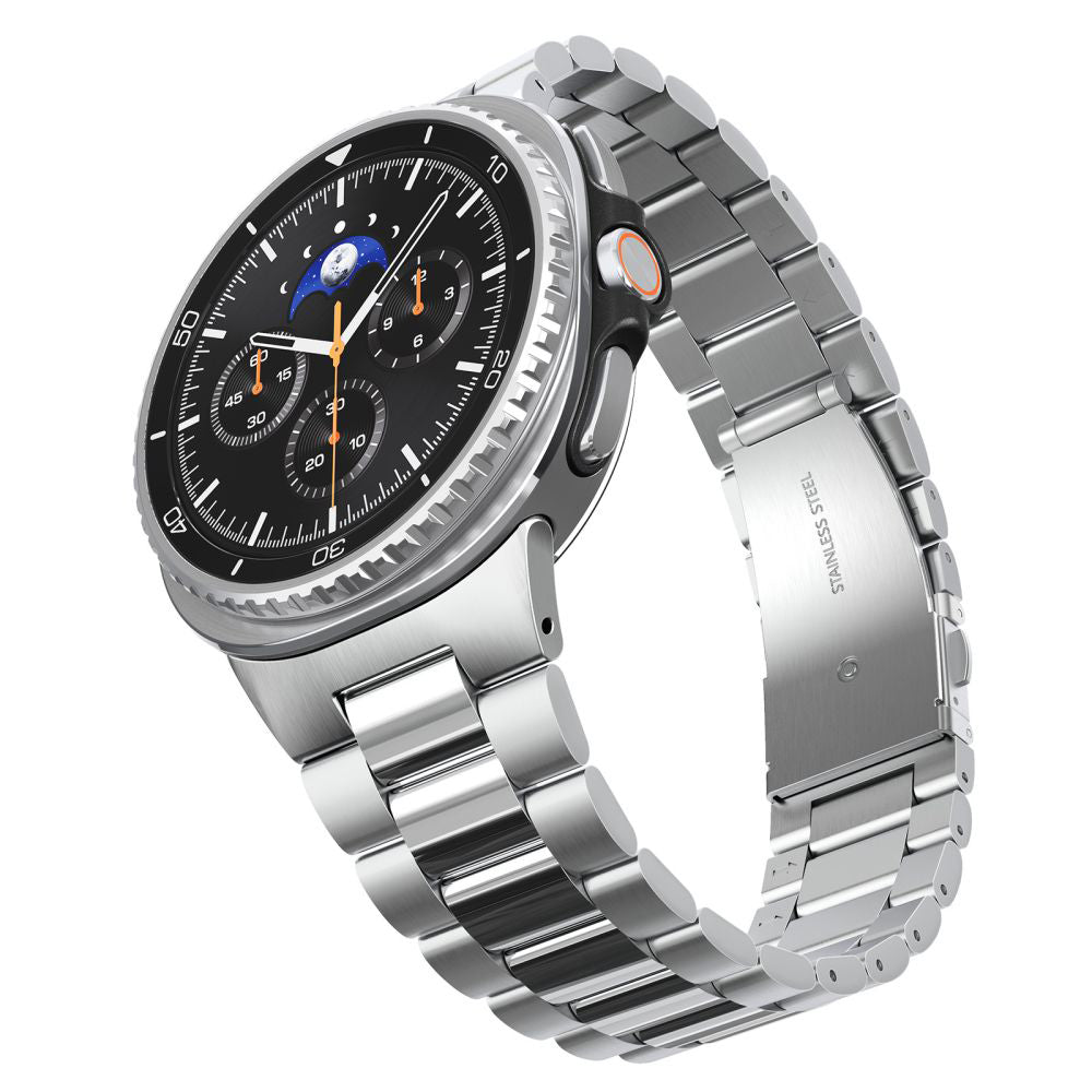 Spigen Modern Fit szíj Samsung Galaxy Watch8 / Watch8 Classic sorozathoz, Ezüst AMP10120